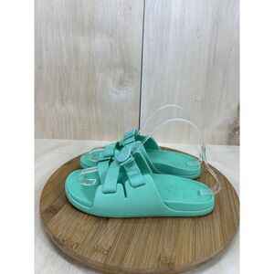 Chaco Chillos Green Casual Sandal Slides Junior Size 5